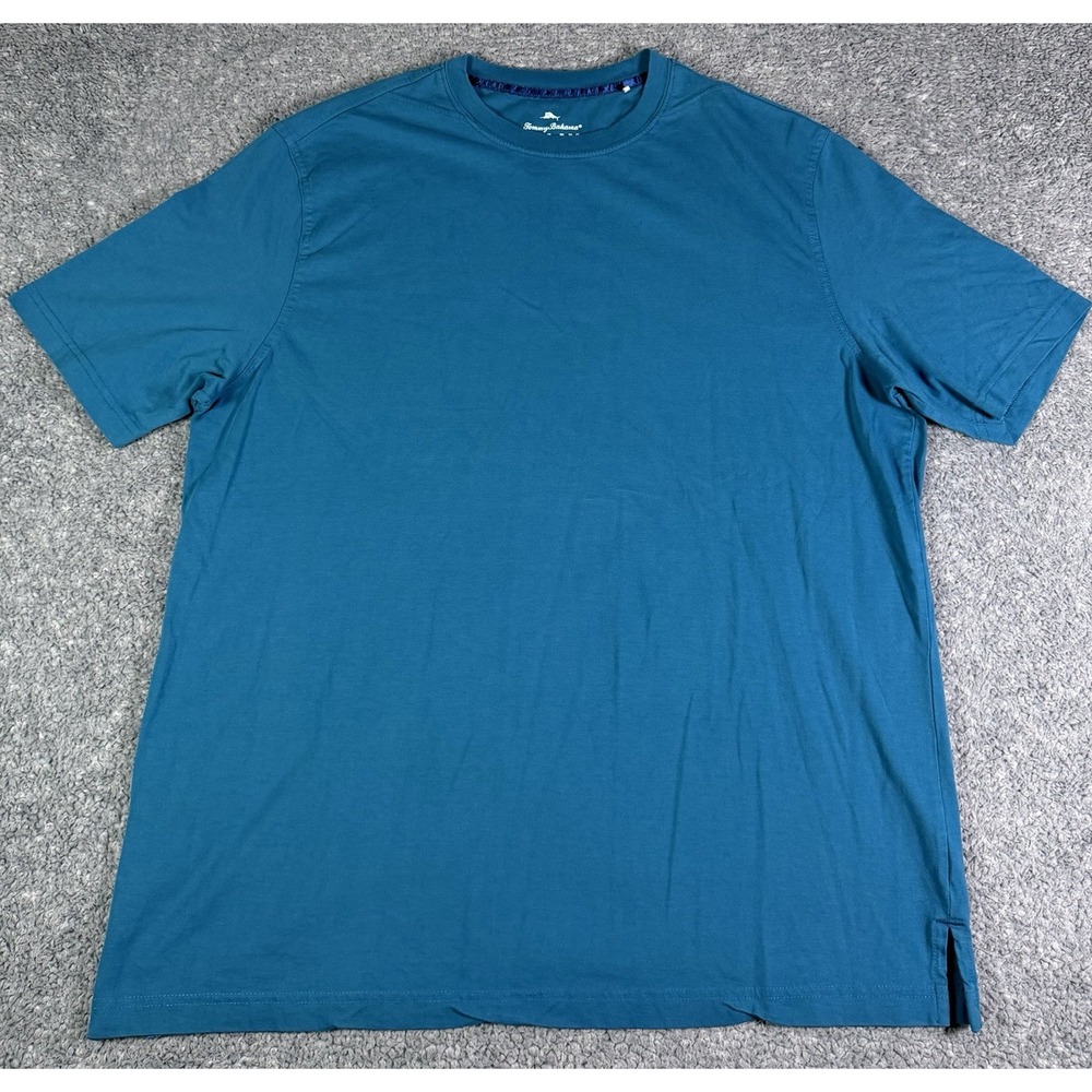 Tommy Bahama Relax Mens XL Supima Cotton Short Sleeve T-Shirt Blue Beach Coastal